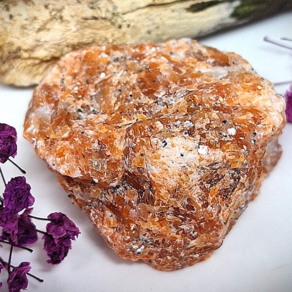 brasilianischer orangencalcit rohstein