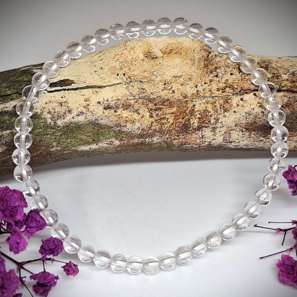 Quarz Stretcharmband 4mm Perlen