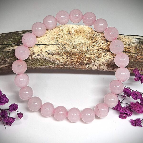 Rosenquarz Stretcharmband 8mm Perlen